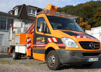 Schmidt Steiger Teilfoliert mit Digitaldruck und Warnmarkierung